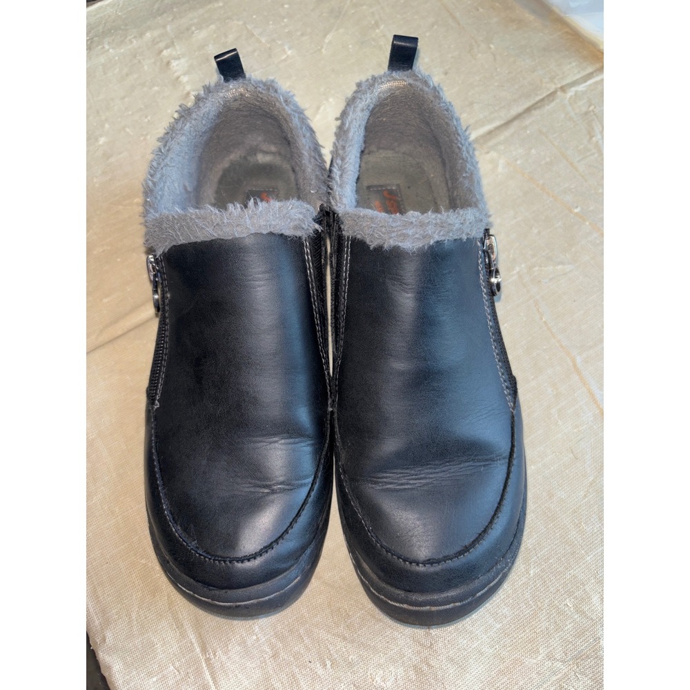 JSport by Jambu Elenor Black Faux Fur Lined Slip On Shoes S1ELR01 women 7.5M